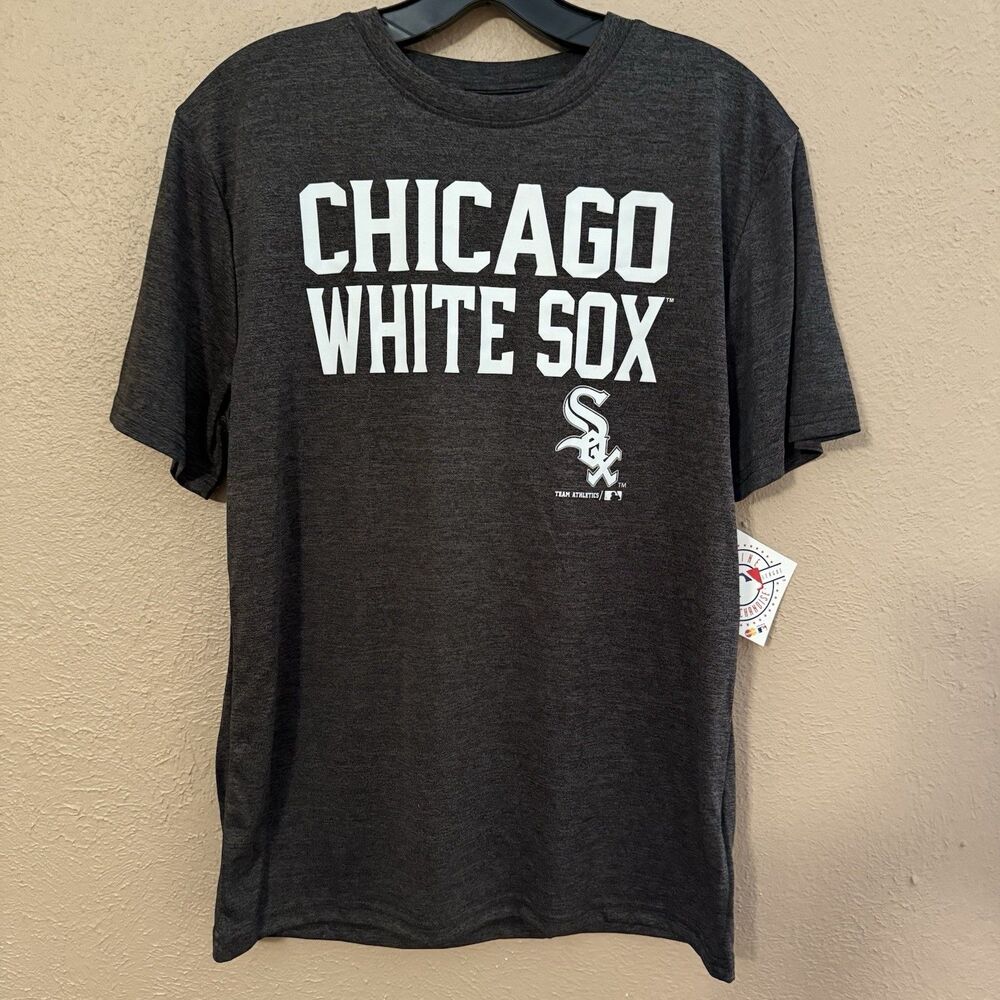 Chicago White Sox T Shirt Boys XL (14/16) MLB NWT Gray Genuine Merchandise